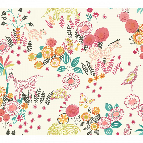 Бумажные обои Waverly Kids York Wallcoverings WK6971