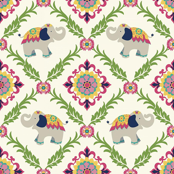 Бумажные обои Waverly Kids York Wallcoverings WK6709