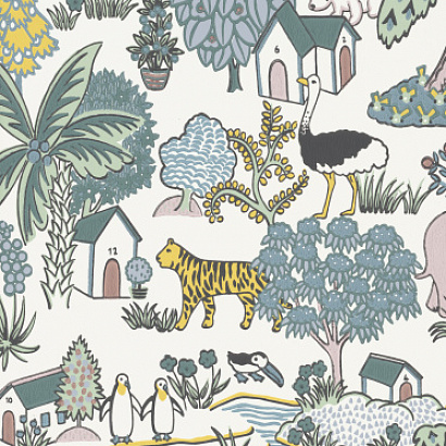Флизелиновые обои Storybook Papers Little Greene 0231ANFLORE