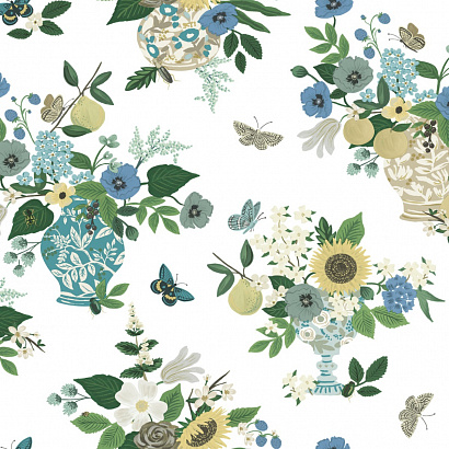 Флизелиновые обои Rifle Paper Co 3rd Edition York Wallcoverings RF7401