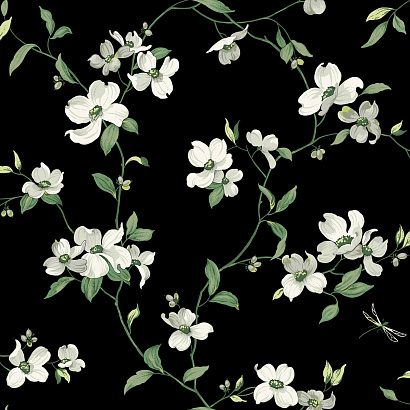 Флизелиновые обои Blooms Second Edition Resource Library York Wallcoverings BL1764