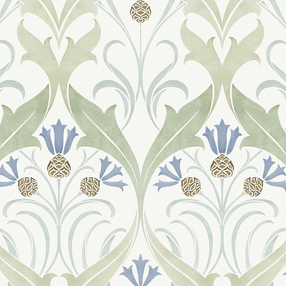 Флизелиновые обои Ronald Redding Arts and Crafts York Wallcoverings AC9173