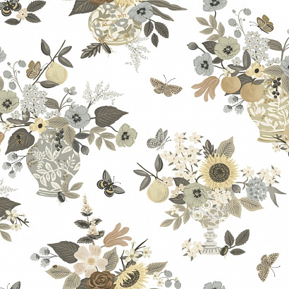 Флизелиновые обои Rifle Paper Co 3rd Edition York Wallcoverings RF7403