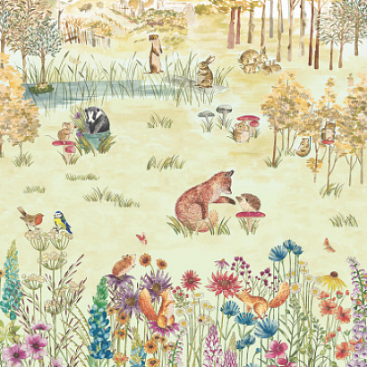 Флизелиновые обои Storybook Papers Little Greene 0231POHARVE
