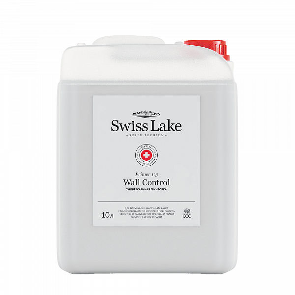 Универсальная водно-дисперсионная грунтовка Swiss Lake Primer 1:3 Wall Control