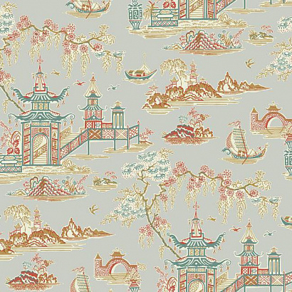Бумажные обои Waverly Classics II York Wallcoverings WC7550