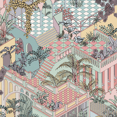Флизелиновые обои Icons Cole & Son 112/6023