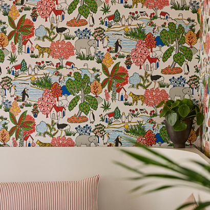 Флизелиновые обои Storybook Papers Little Greene 0231ANATOMI