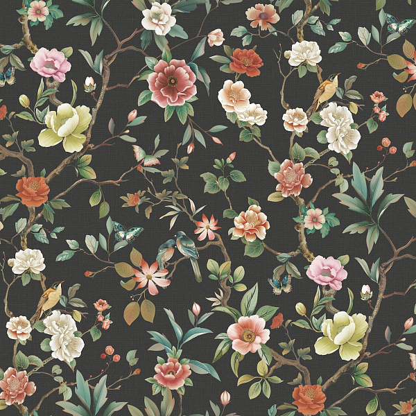 Виниловые обои Ronald Redding Tea Garden II York Wallcoverings ZA8038