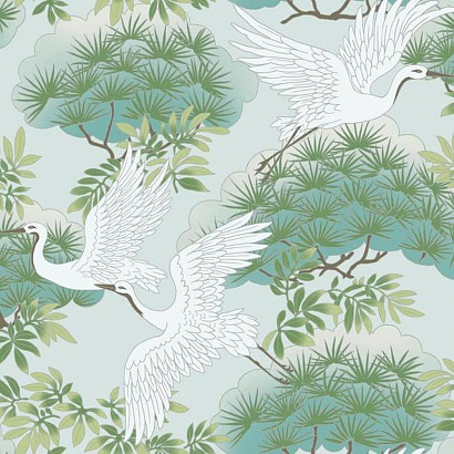 Флизелиновые обои Ronald Redding Tea Garden York Wallcoverings AF6589