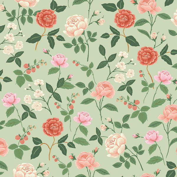 Флизелиновые обои Rifle Paper Co 3rd Edition York Wallcoverings RF7545