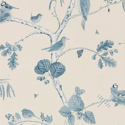 Флизелиновые обои Country Woodland Sanderson DWOW215705